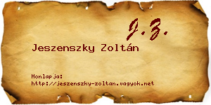 Jeszenszky Zoltán névjegykártya